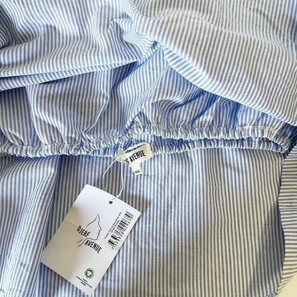 Djerf Avenue Blue and White Striped Tube Top - Picture 11 of 15